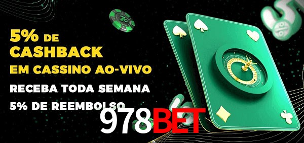 Promoções do cassino ao Vivo 978bet